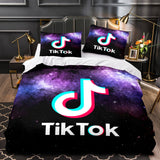 Laden Sie das Bild in den Galerie-Viewer, Tiktok Bettwäsche-Set Tik Tok Cosplay Quilt Bettbezüge Bettwäsche-Sets