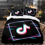 Laden Sie das Bild in den Galerie-Viewer, Tiktok Bettwäsche-Set Tik Tok Cosplay Quilt Bettbezüge Bettwäsche-Sets