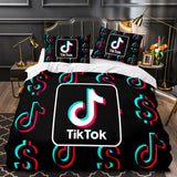 Laden Sie das Bild in den Galerie-Viewer, Tiktok Bettwäsche-Set Tik Tok Quilt Bettbezüge Bettwäsche-Sets