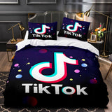 Laden Sie das Bild in den Galerie-Viewer, Tiktok Bettwäsche-Set Tik Tok Quilt Bettbezüge Bettwäsche-Sets