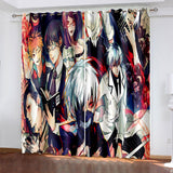 Laden Sie das Bild in den Galerie-Viewer, Tokyo Ghoul Vorhänge Cosplay Blackout Fensterbehandlungen Vorhänge für Raumdekoration