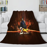 Laden Sie das Bild in den Galerie-Viewer, Tupac Amaru Shakur Flanell-Fleece-Decke
