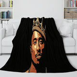 Laden Sie das Bild in den Galerie-Viewer, Tupac Amaru Shakur Flanell-Fleece-Decke