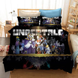 Laden Sie das Bild in den Galerie-Viewer, Undertale Sans Cosplay UK Bettwäsche-Set Bettbezüge Bettwäsche-Sets