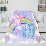 Laden Sie das Bild in den Galerie-Viewer, Einhorn-Decke, Flanell-Fleece-Überwurf, Cosplay-Decke, Weihnachtsgeschenk