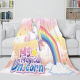 Laden Sie das Bild in den Galerie-Viewer, Einhorn-Decke, Flanell-Fleece-Überwurf, Cosplay-Decke, Weihnachtsgeschenk