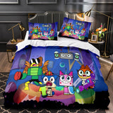 Laden Sie das Bild in den Galerie-Viewer, Unikitty Bettwäsche-Set Quilt Bettbezug Bettwäsche-Sets Kindergeburtstagsgeschenk