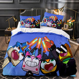 Laden Sie das Bild in den Galerie-Viewer, Unikitty Bettwäsche-Set Quilt Bettbezug Bettwäsche-Sets Kindergeburtstagsgeschenk