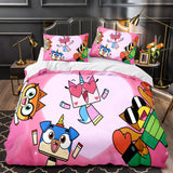 Laden Sie das Bild in den Galerie-Viewer, Unikitty Bettwäsche-Set Quilt Bettbezug Bettwäsche-Sets Kindergeburtstagsgeschenk