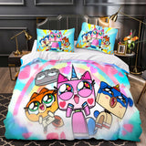 Laden Sie das Bild in den Galerie-Viewer, Unikitty Bettwäsche-Set Quilt Duvet Cover Bettwäsche-Sets für Kinder Geschenk