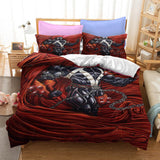 Laden Sie das Bild in den Galerie-Viewer, Venom 2 Cosplay UK Bettwäsche-Set Quilt Bettbezug Bettwäsche-Sets