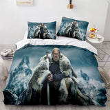 Laden Sie das Bild in den Galerie-Viewer, Vikings Valhalla Rising Bettwäsche-Set Bettbezug Steppbett-Sets