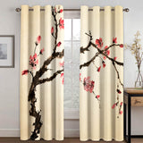 Laden Sie das Bild in den Galerie-Viewer, Wintersweet Plum Blossom Curtains Blackout Window Treatments Drapes