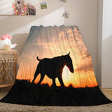 Laden Sie das Bild in den Galerie-Viewer, Zebra-Dinosaurier-Leopard-Flanell-Fleece-Decke Dunelm-Bettwäsche-Decke