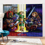 Laden Sie das Bild in den Galerie-Viewer, Zelda Vorhänge Cosplay Blackout Fenstervorhänge für Raumdekoration